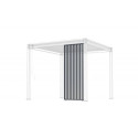 Panneau latéral Ombrea - ventelles verticales - anthracite - 1m