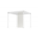 Panneau latéral Ombrea - ventelles verticales - blanc - 1m