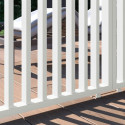 Panneau latéral Ombrea - ventelles verticales - blanc - 1m