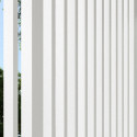 Panneau latéral Ombrea - ventelles verticales - blanc - 1m