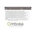 Panneau latéral Ombrea - ventelles verticales - blanc - 1m