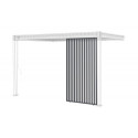 Panneau latéral Ombrea - ventelles verticales - anthracite - 1,3m