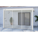 Panneau latéral Ombrea - ventelles verticales - blanc - 1,3m
