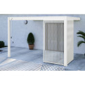 Panneau latéral Ombrea - ventelles verticales - blanc - 1,3m
