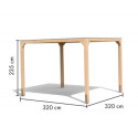 Pavillon 10,24m² en bois lamellé-collé Cubus - Karibu