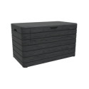 Coffre en résine - jardin anthracite - 970L Dolomiti - Toomax