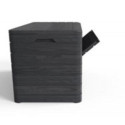 Coffre en résine - jardin anthracite - 970L Dolomiti - Toomax