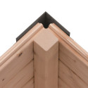 Abri 4,45m² en bois anthracite + acier anthracite Jupiter - Karibu