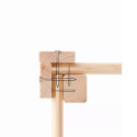 Abri à vélos avec toit plat en bois brut - 3,40m² - Karibu