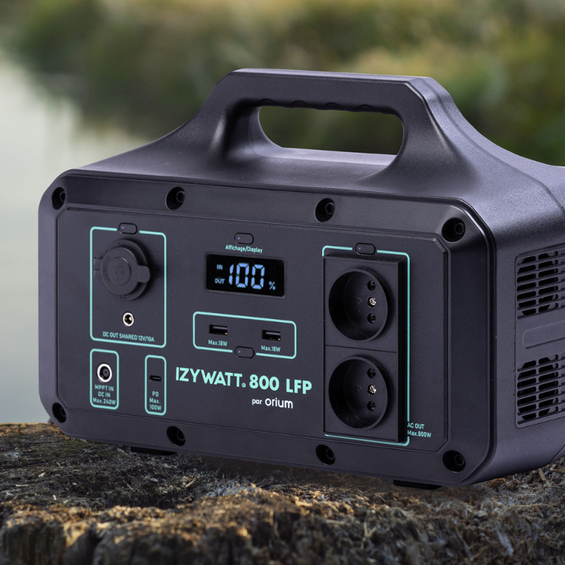 Batterie mobile, autonome, rechargeable et économique Izywatt 800 LFP