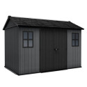 Abri de jardin en résine 7,25m² Newton 7511 gris + plancher - Keter