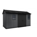 Abri de jardin en résine 8,57m² Newton 7513 gris + plancher - Keter