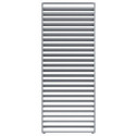 Panneau 90cm à ventelles fixes -  col gris clair - X-METAL
