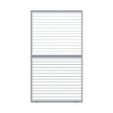 Panneau à ventelles 90cm en alu gris clair pour pergola 3x3m X-METAL