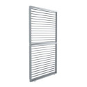 Panneau à ventelles 90cm en alu gris clair pour pergola 3x3m X-METAL
