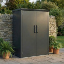 Armoire moderne extérieure en acier galvanisé anthracite Kosto X-METAL