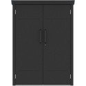Armoire moderne extérieure en acier galvanisé anthracite Kosto X-METAL