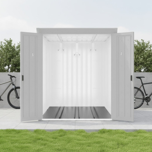 Plancher pour abri 3 vélos en acier galvanisé Kosto X-METAL