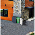 Coffre en métal - rangement - 2000L - gris - Chalet et Jardin