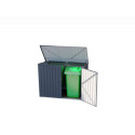 Coffre en métal - rangement - 2000L - gris - Chalet et Jardin