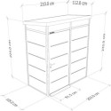abri modulaire isolé 2m2 Everbox anthracite