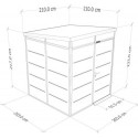 Bureau panneaux modulaires isolé 4m2 Everbox anthracite