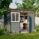 abri panneaux modulaires isolés 6m2 Everbox anthracite