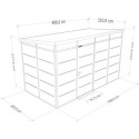 abri panneaux modulaires isolés 8m2 Everbox anthracite