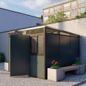 abri panneaux modulaires isolés 9m2 Everbox anthracite