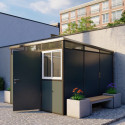 abri panneaux modulaires isolés 9m2 Everbox anthracite