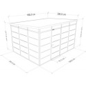 abri panneaux modulables isolés 12m2 Everbox anthracite