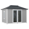 Bureau de jardin en acier et isolation - 353x269cm - Riga - Sunjoy