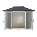 Bureau de jardin en acier et isolation - 353x269cm - Riga - Sunjoy