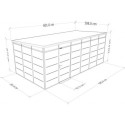 bureau panneaux PVC isolés modulaires 18m2 Everbox anthracite