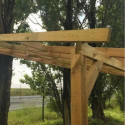 Toit de terrasse - 300x920cm - bois massif - Chalet et Jardin