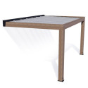 Helsinki pergola en bois et PC gris 300x470cm - Canopia by Palram