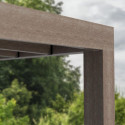 Helsinki pergola en bois et PC gris 300x535cm - Canopia by Palram