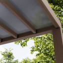 Helsinki pergola en bois et PC gris 300x535cm - Canopia by Palram
