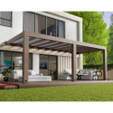 Helsinki pergola en bois et PC gris 300x665cm - Canopia by Palram