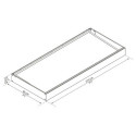 Marquise porte en acrylique blanc de 4mm Sophia™ 2150 - Canopia