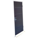 Porte simple supplémentaire anthracite cadre blanc - Everbox