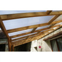 Toit de terrasse - 300x740cm - bois massif - avec toit - Chalet et Jardin
