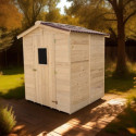 Abri de jardin en bois 2,56m² + plancher - Habrita