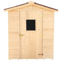 Abri de jardin en bois 2,56m² + plancher - Habrita