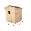 Abri de jardin en bois 2,56m² + plancher - Habrita