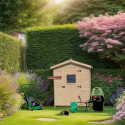 Abri de jardin en bois 2,56m² + plancher - Habrita