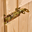 Abri de jardin en bois brut 4,08m² + bûcher 2,08m² + plancher