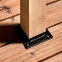 Abri de jardin en bois brut 4,08m² + bûcher 2,08m² + plancher