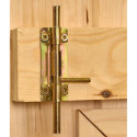 Abri de jardin en bois massif 16m² – madriers 28mm - Habrita