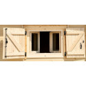 Abri de jardin en bois massif semi-habitable 20m² – Habrita